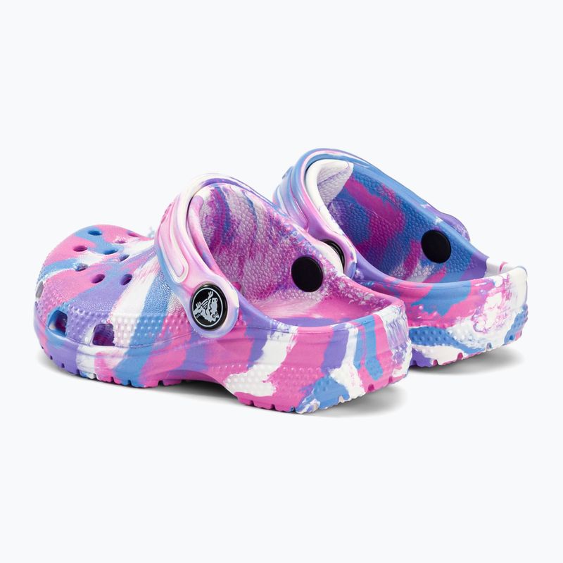 Crocs Classic Marbled Clog T farebné detské žabky 206838-102 4