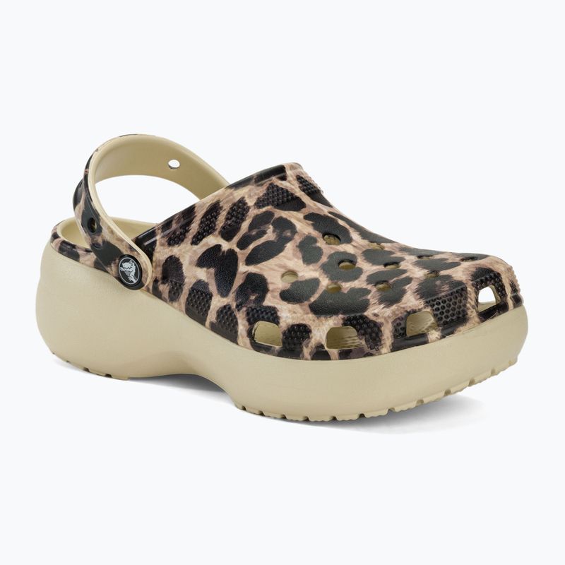 Šľapky dámske ,sandále, Crocs Classic Platform Animal Remix bone/leopard 2