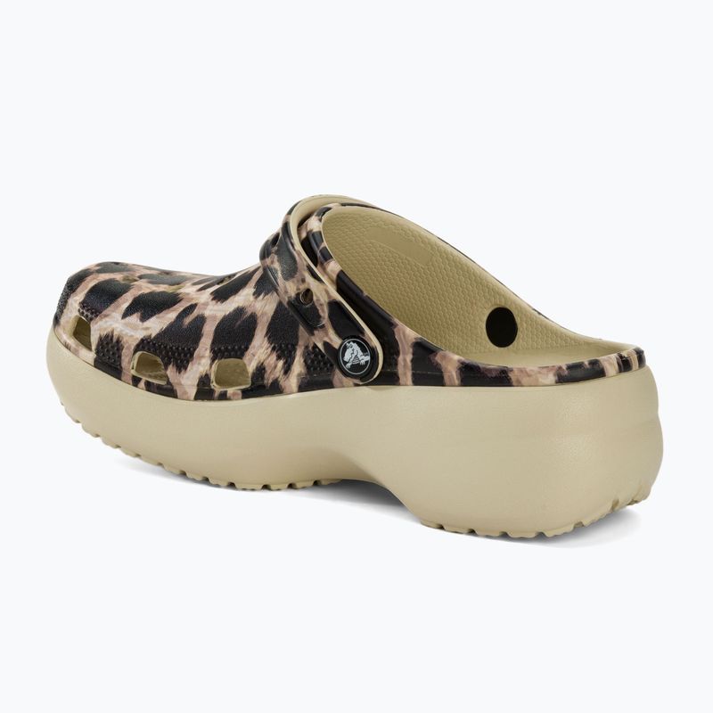 Šľapky dámske ,sandále, Crocs Classic Platform Animal Remix bone/leopard 4
