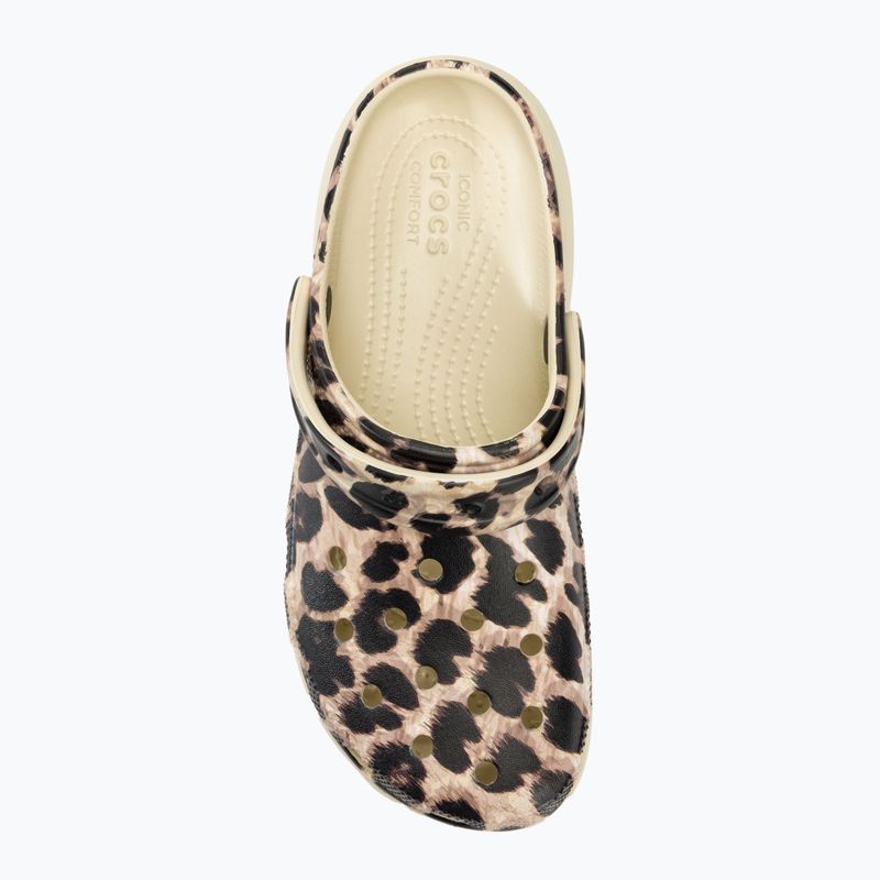 Šľapky dámske ,sandále, Crocs Classic Platform Animal Remix bone/leopard 6