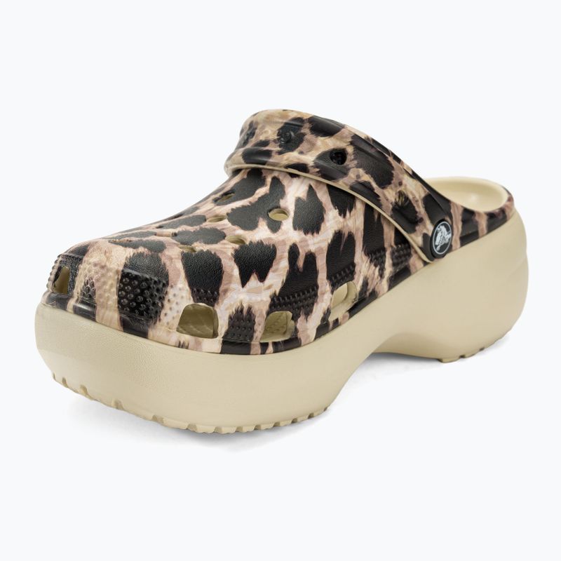 Šľapky dámske ,sandále, Crocs Classic Platform Animal Remix bone/leopard 8