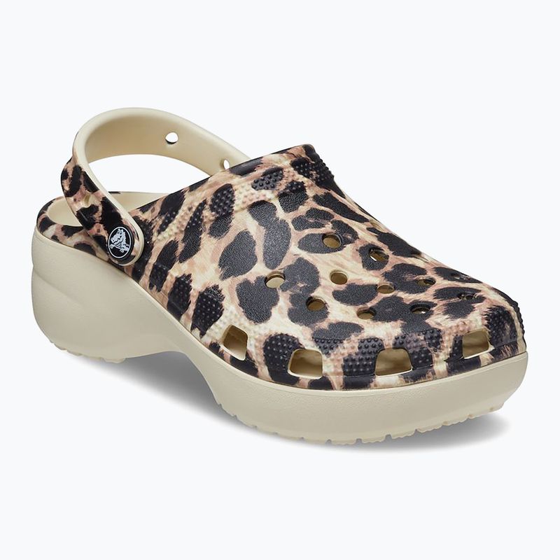 Šľapky dámske ,sandále, Crocs Classic Platform Animal Remix bone/leopard 9