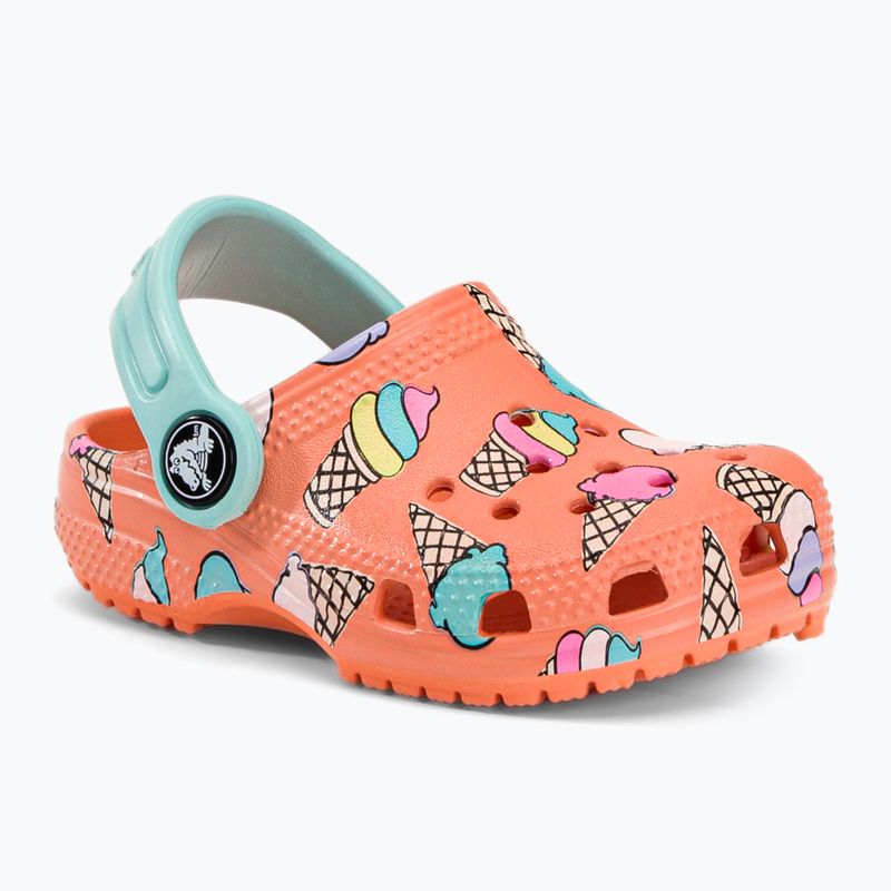 Detské žabky Crocs Classic Pool Party Clog T orange 207846-83E 2