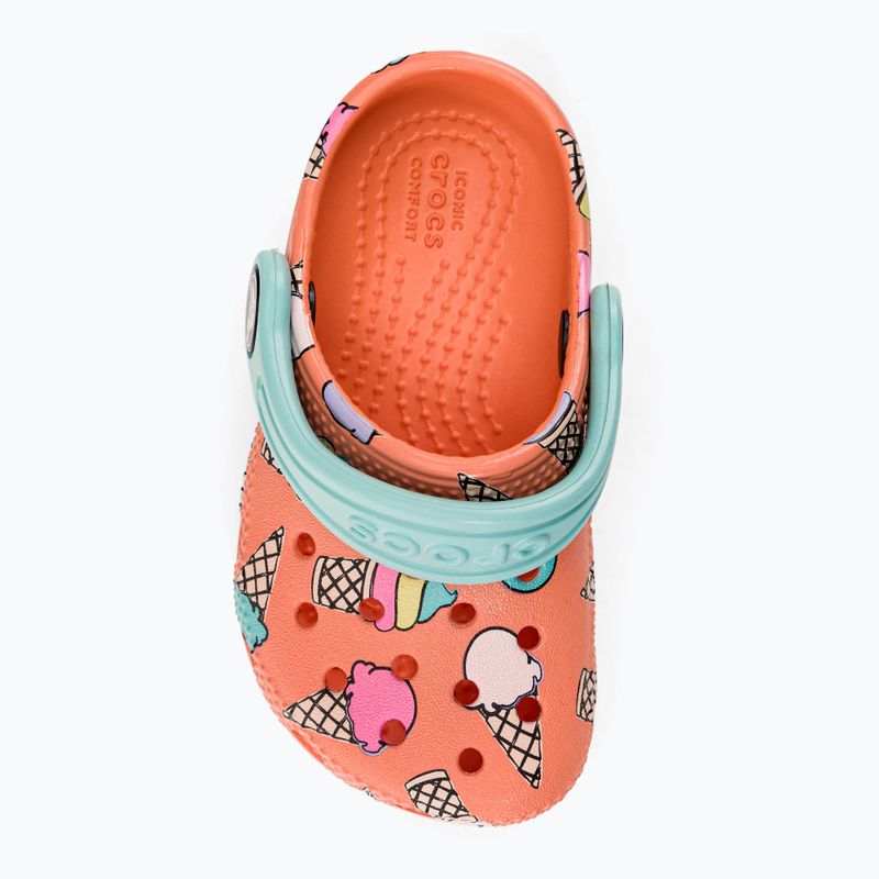 Detské žabky Crocs Classic Pool Party Clog T orange 207846-83E 7