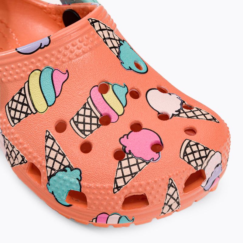 Detské žabky Crocs Classic Pool Party Clog T orange 207846-83E 8