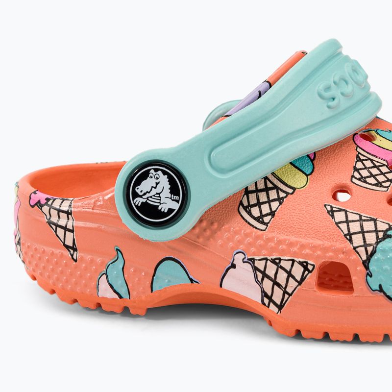 Detské žabky Crocs Classic Pool Party Clog T orange 207846-83E 9