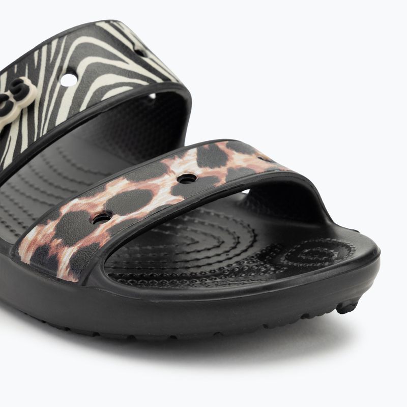 Žabky Crocs Classic Animal Remix Slide black/multi 7