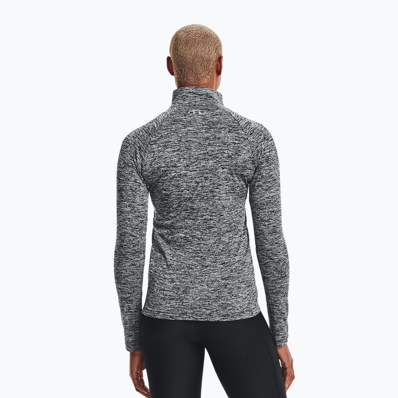 Dámska mikina Under Armour Tech 1/2 Zip - Twist black/black/metallic silver 2