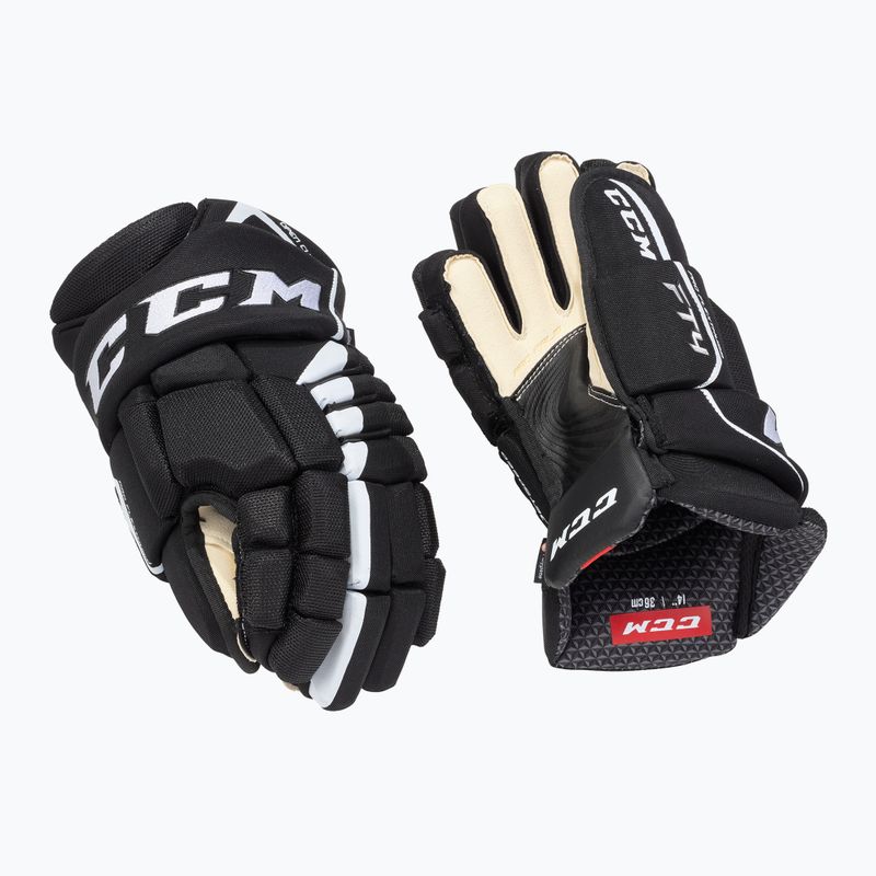 Hokejové rukavice CCM JetSpeed FT4 SR black/white