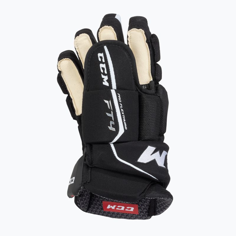 Hokejové rukavice CCM JetSpeed FT4 SR black/white 3