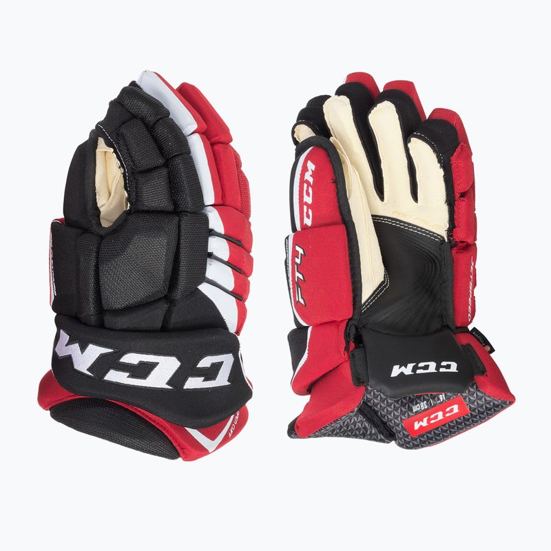 Hokejové rukavice CCM JetSpeed FT4 SR black/red/white