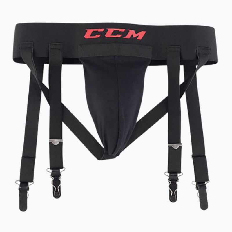 Detské brankárske suspenzory CCM Jock Combo JR black