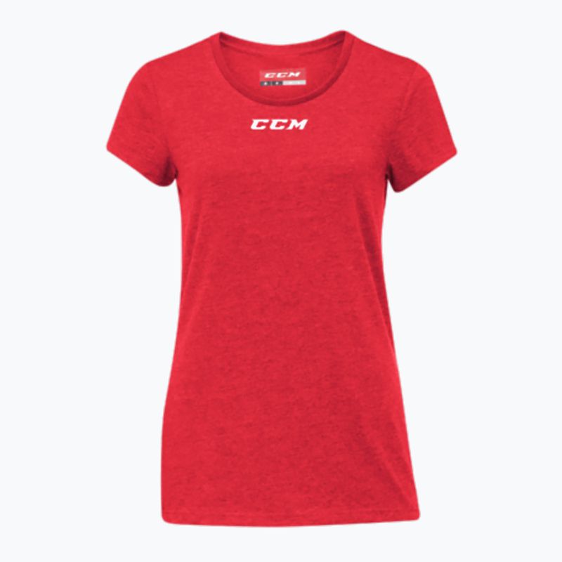 Dámske tričko CCM Crew Neck SR červené
