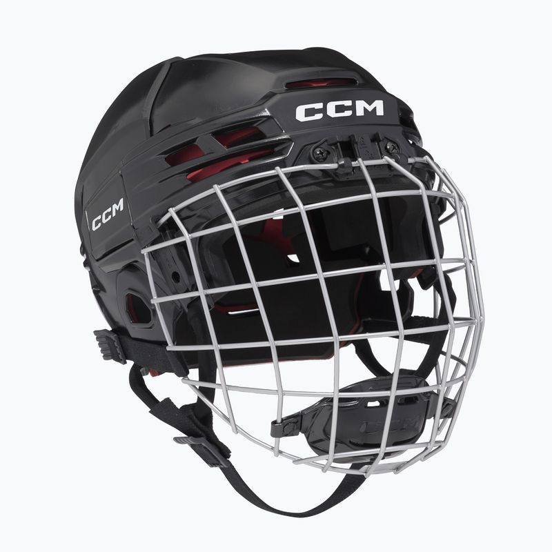 Detská hokejová prilba CCM Tacks 70 Combo JR Black