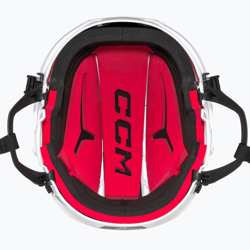 CCM Tacks 70 Combo juniorská hokejová prilba biela 4109872 12