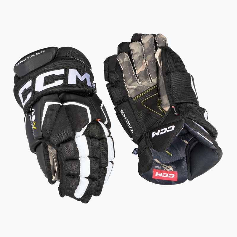 Hokejové rukavice CCM Tacks AS-V Pro SR black/white