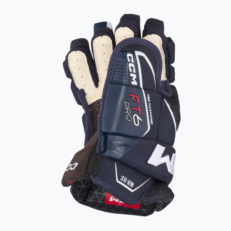 Hokejové rukavice CCM JetSpeed FT6 Pro SR navy/white 3