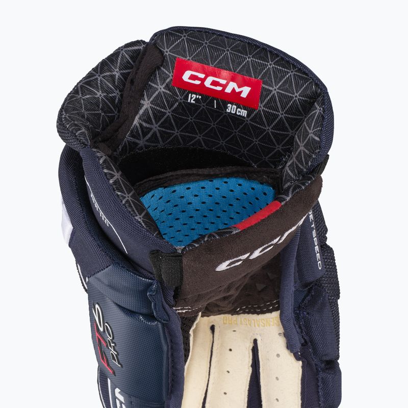 Hokejové rukavice CCM JetSpeed FT6 Pro SR navy/white 4