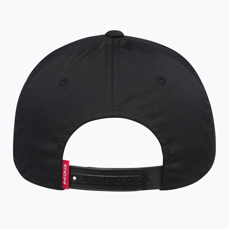 CCM Team Flatbrim Snapback SR čiapka čierna 3