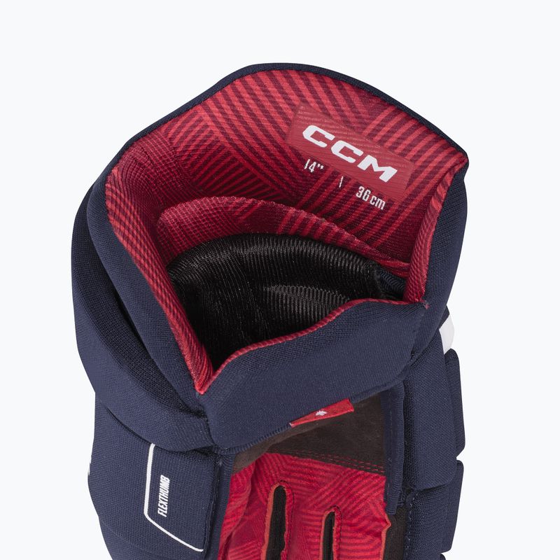 Detské hokejové rukavice CCM Next JR navy/white 4