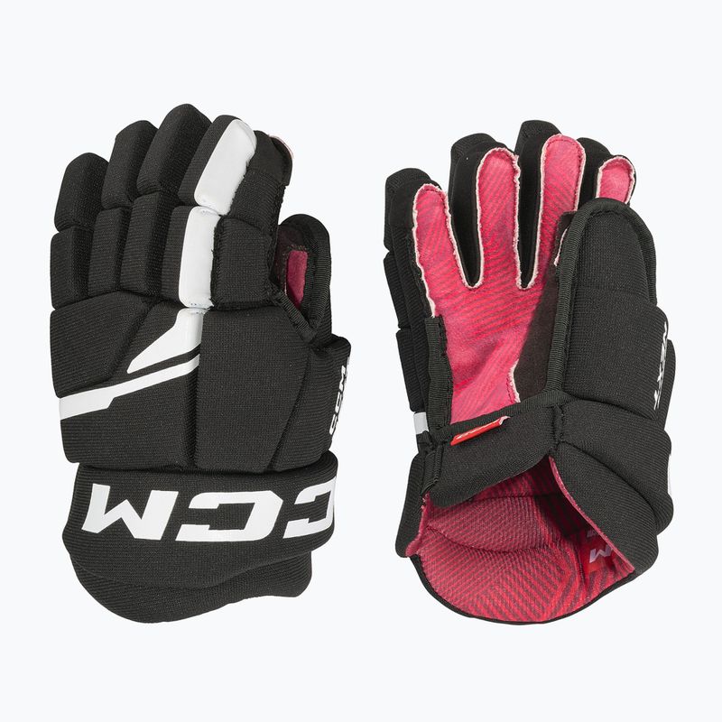 Detské hokejové rukavice CCM Next YTH black/white