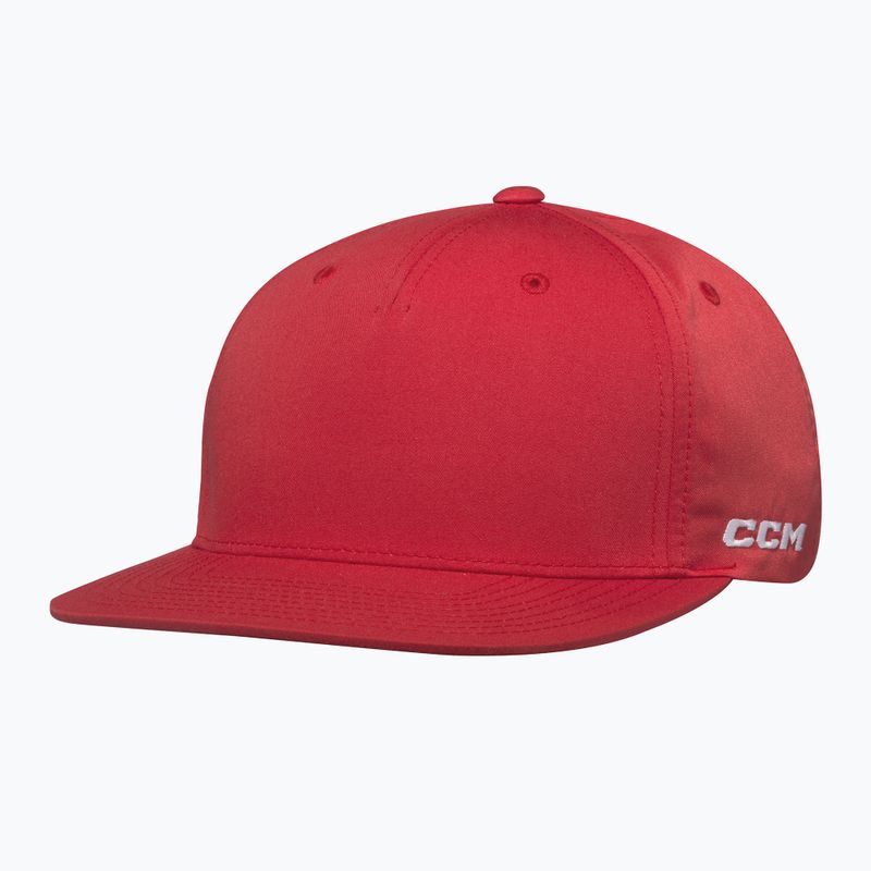 CCM Team Flatbrim Snapback SR čiapka červená 2