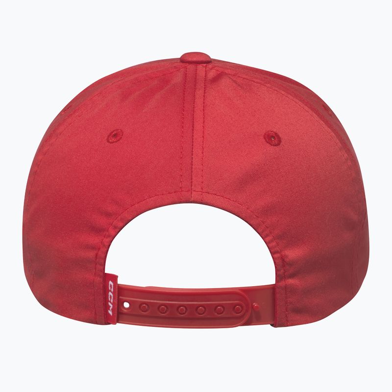 CCM Team Flatbrim Snapback SR čiapka červená 3