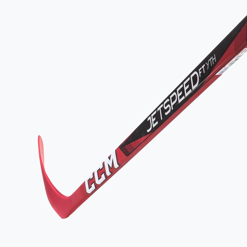 Detská hokejka CCM JetSpeed FT Youth black/red 3