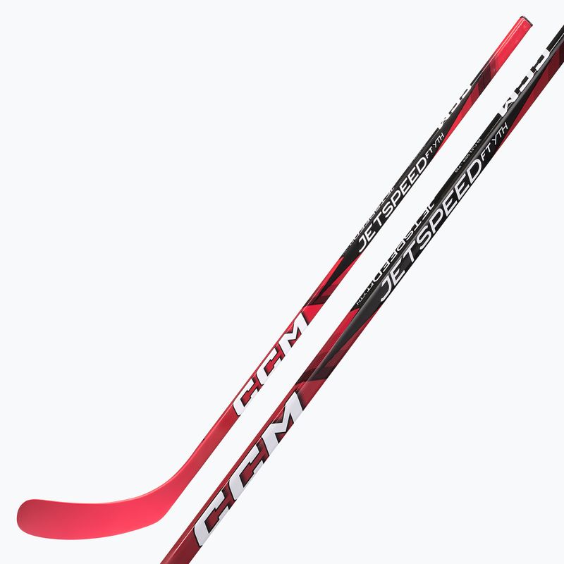 Detská hokejka CCM JetSpeed FT Youth black/red 6