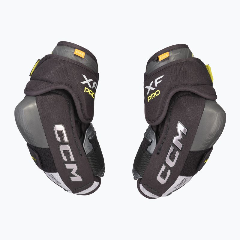 Hokejové chrániče lakťov CCM Tacks XF Pro SR čierne