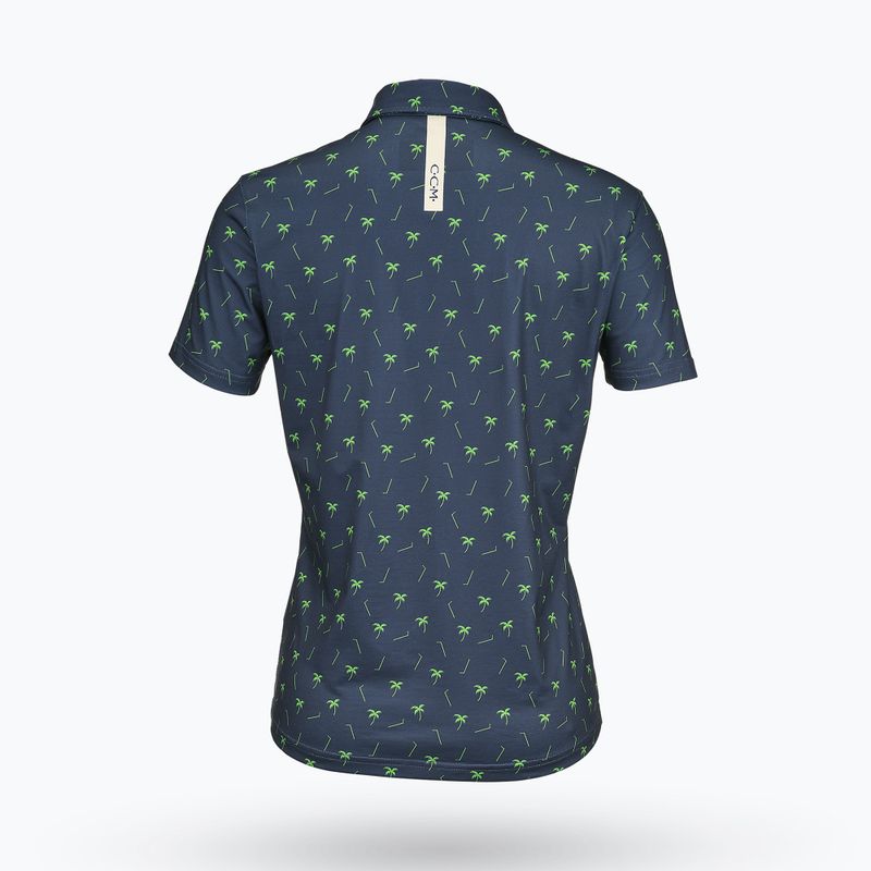 Dámske polo tričko CCM Golf Polo Palms dark mint 2