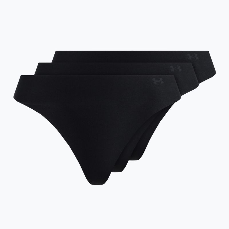 Under Armour dámske bezšvové nohavičky Ps Thong 3-Pack black 1325615-001