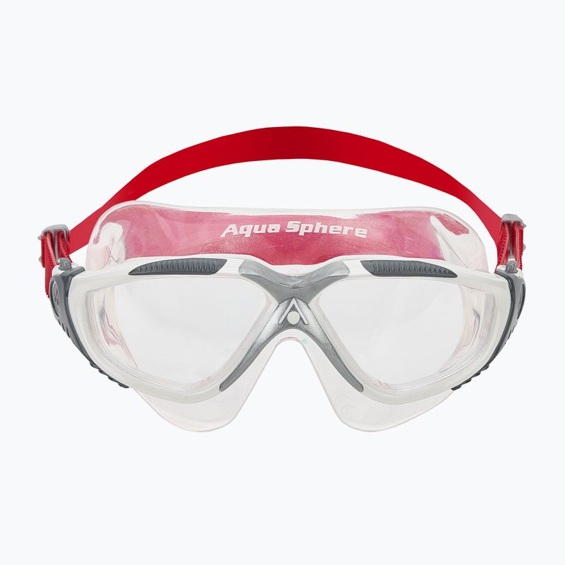 Plavecká maska ​​Aquasphere Vista white/red/clear 2