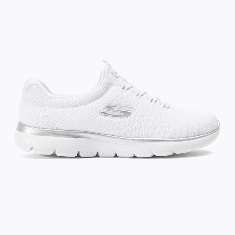 Dámska tréningová obuv SKECHERS Summits white/silver 2