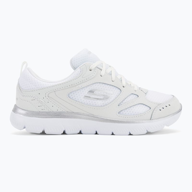 Dámska tréningová obuv SKECHERS Summits Suited white/silver 2