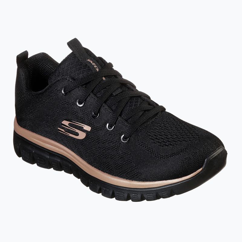 Dámska obuv  SKECHERS Graceful Get Connected black/rose gold 8