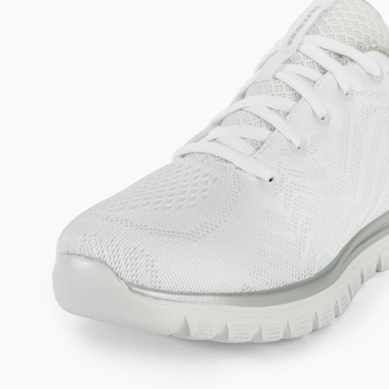 Dámska obuv SKECHERS Graceful Get Connected white/silver 7
