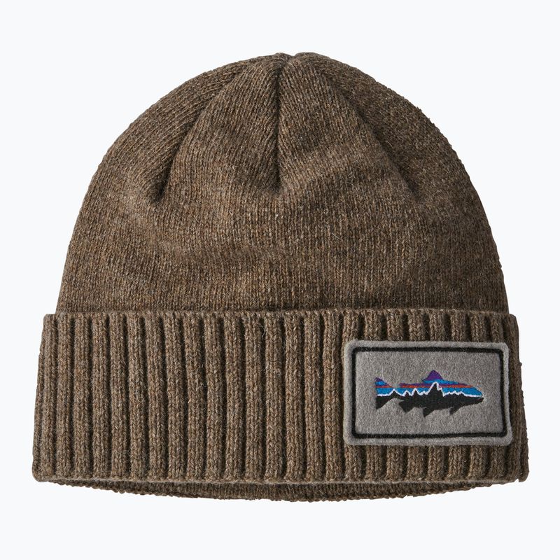 Patagonia Brodeo Beanie fitz roy trout patch/ash tan trekkingová čiapka 6