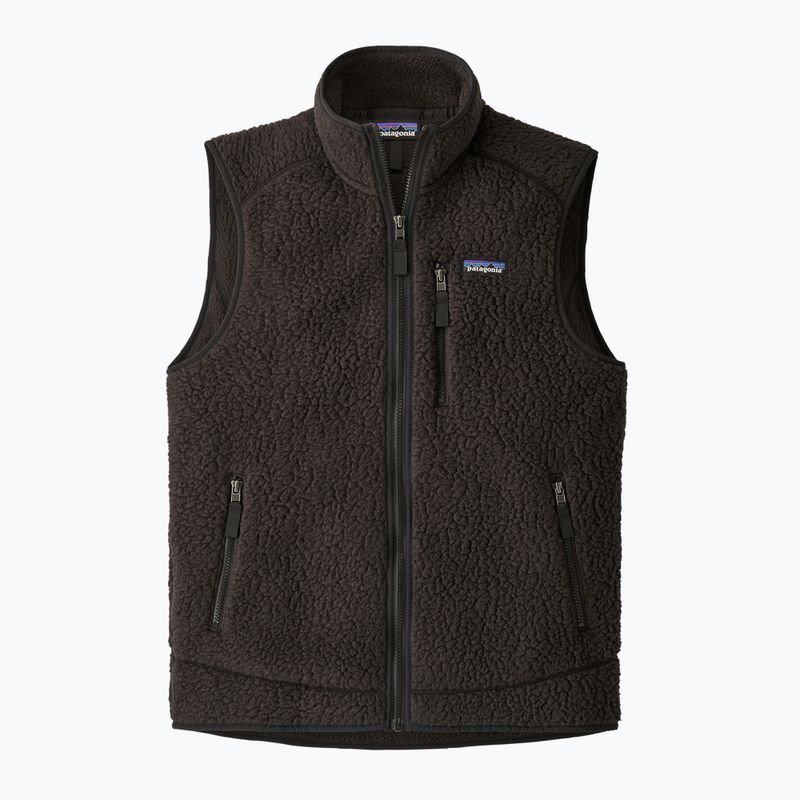 Pánske tričko Patagonia Retro Pile Fleece bez rukávov čierne 3