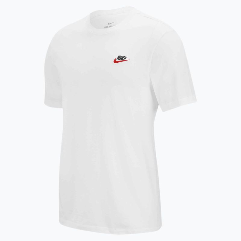 Pánske tričko Nike Sportswear Club white/black/university red 5