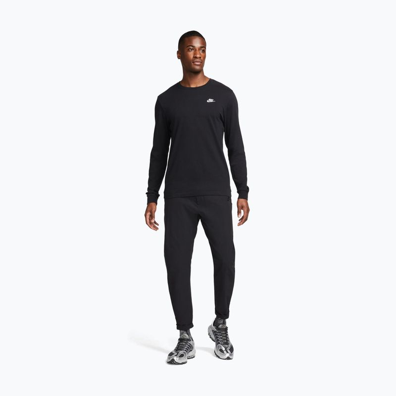Pánske tričko longsleeve Nike Sportswear Club black/white 2