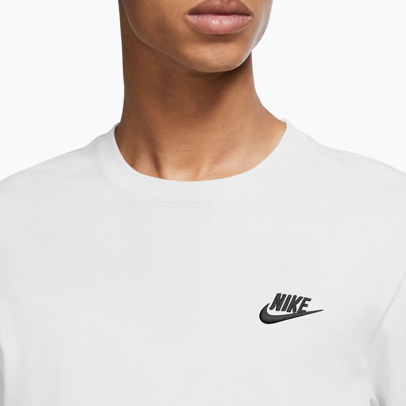 Pánske tričko longsleeve Nike Sportswear Club white/black 3