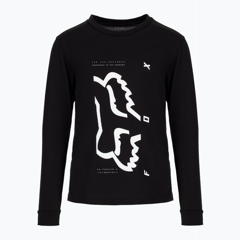 Detský cyklistický dres FOX Ranger Dr LS Jersey black 28959