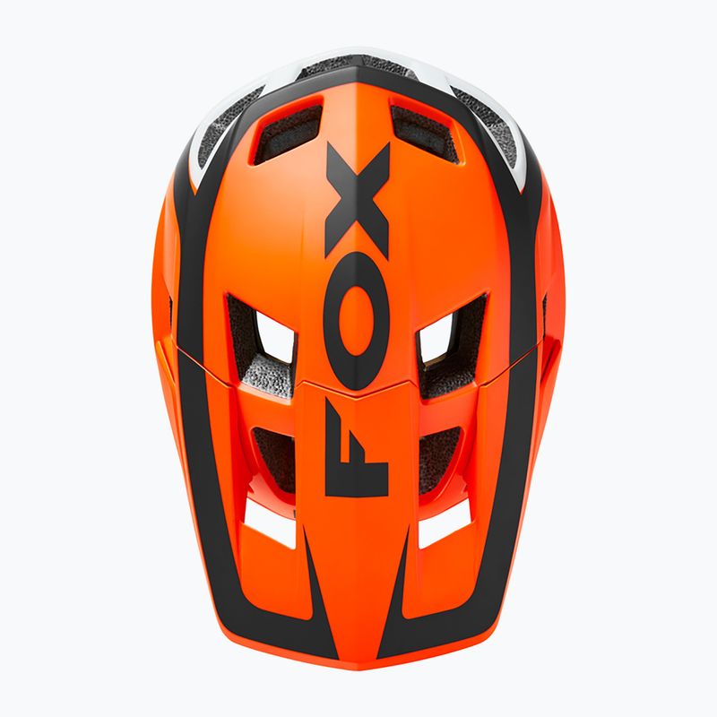 Cyklistická prilba FOX Dropframe Pro Dvide oranžová a čierna 29396 10