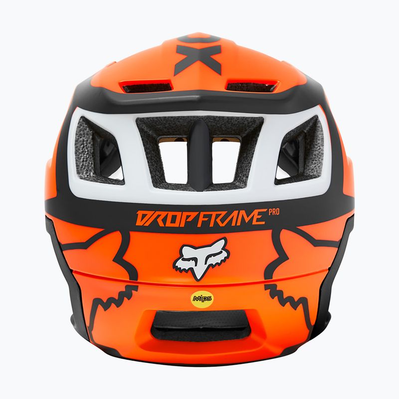Cyklistická prilba FOX Dropframe Pro Dvide oranžová a čierna 29396 11