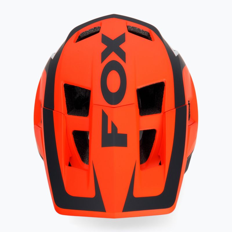 Cyklistická prilba FOX Dropframe Pro Dvide oranžová a čierna 29396 6