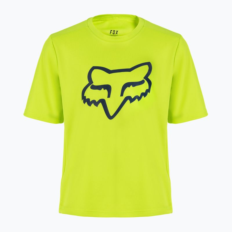 Detský cyklistický dres FOX Ranger SS žltý 29292