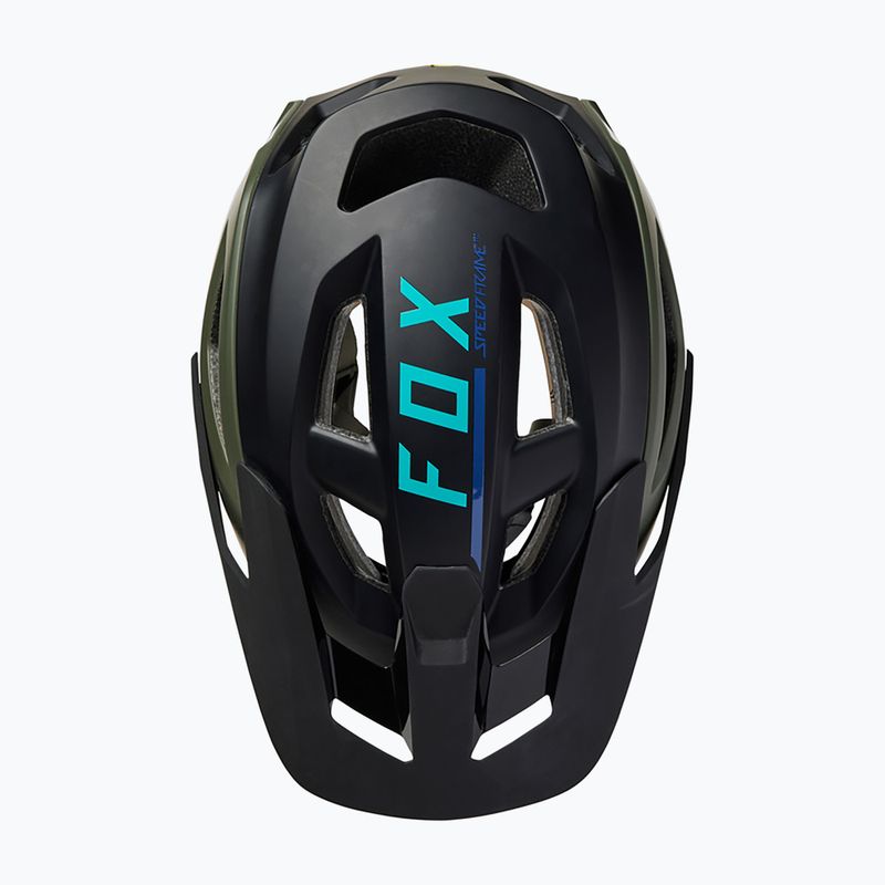 Cyklistická prilba Fox Racing Speedframe Pro Blocked čierno-zelená 29414_532 9