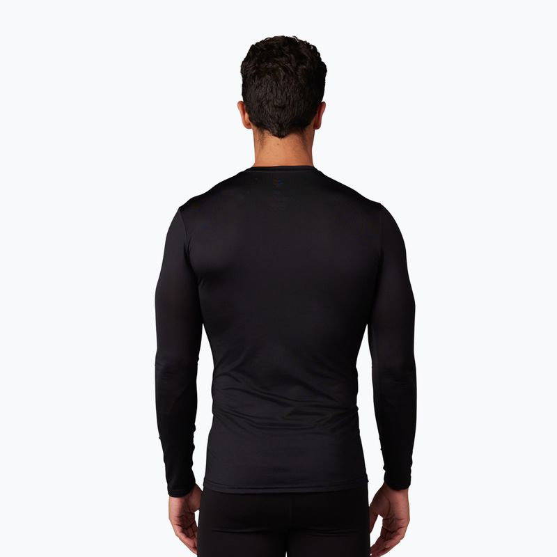 Pánske cyklistické tričko longsleeve Fox Racing Tecbase black 2