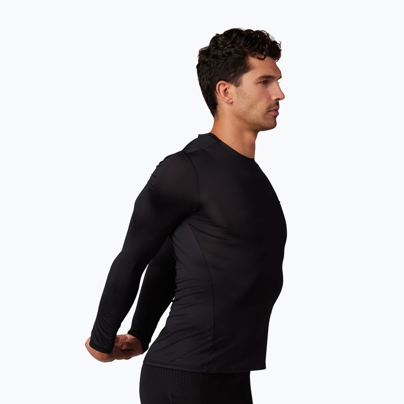 Pánske cyklistické tričko longsleeve Fox Racing Tecbase black 3